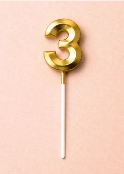 Number Candle "3"