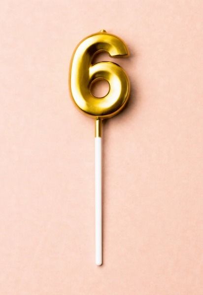 Number Candle "6"