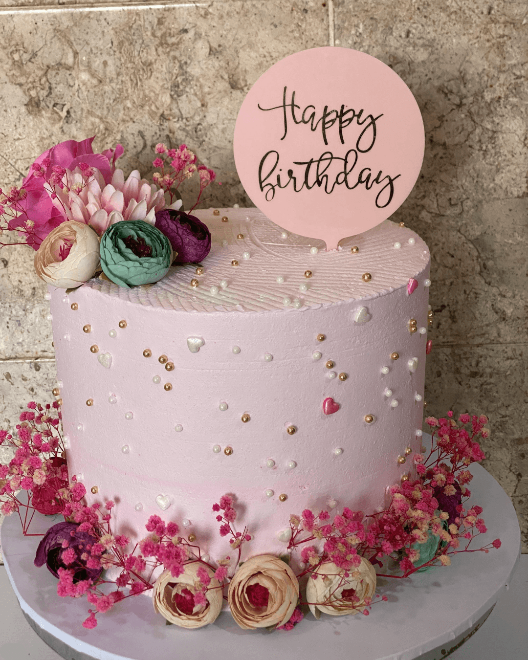 Pearl Blossom Celebration Cake (1200 Gram)
