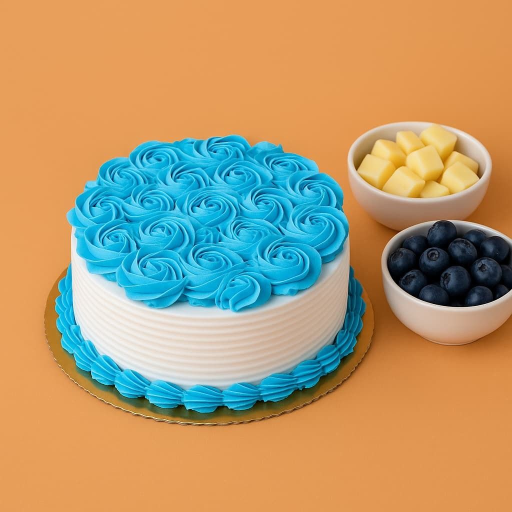 Blueberry Dreamscape Cake (600 Gram)