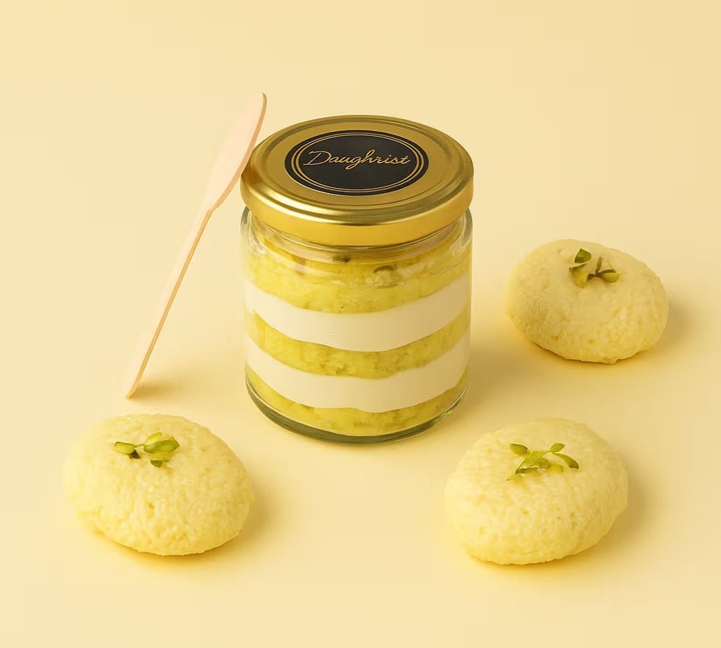 Rasmalai jar cake