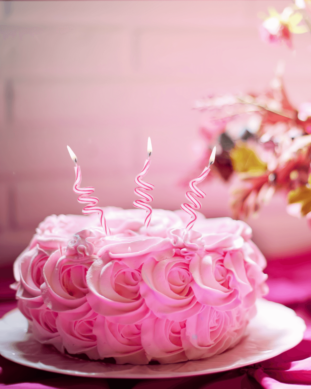 Blush Blossom Fruit Cake 900 Gram