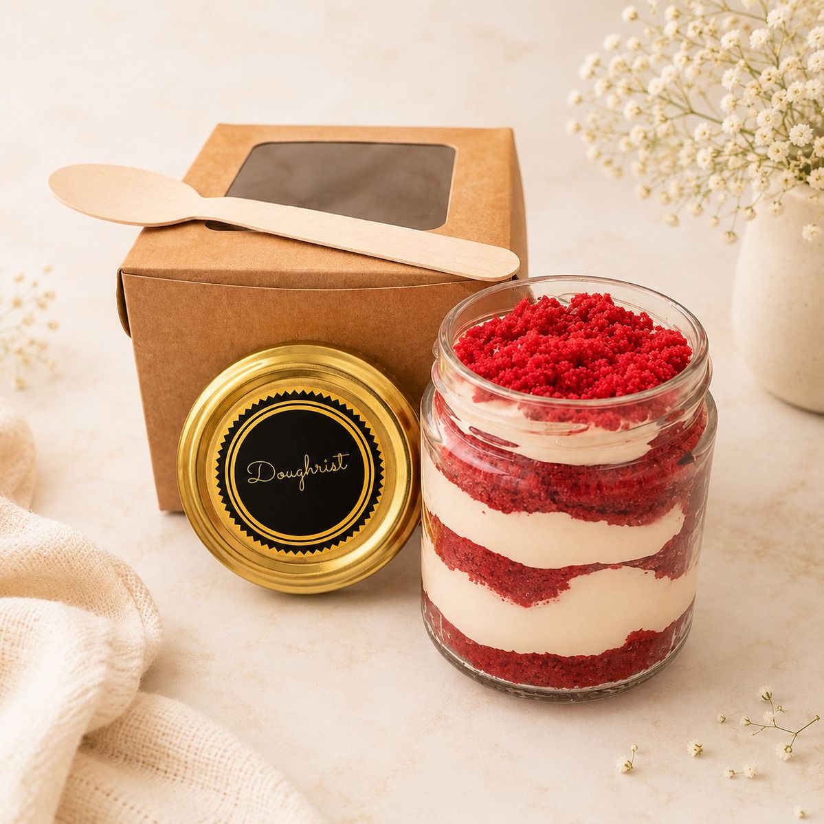 Red velvet jar cake 150 Ml