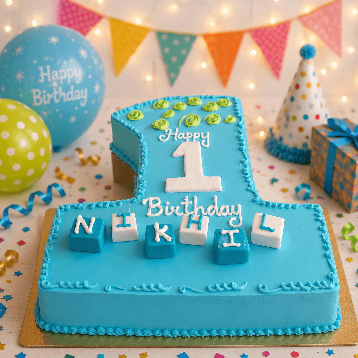 First Birthday Number Cake 2 Kg