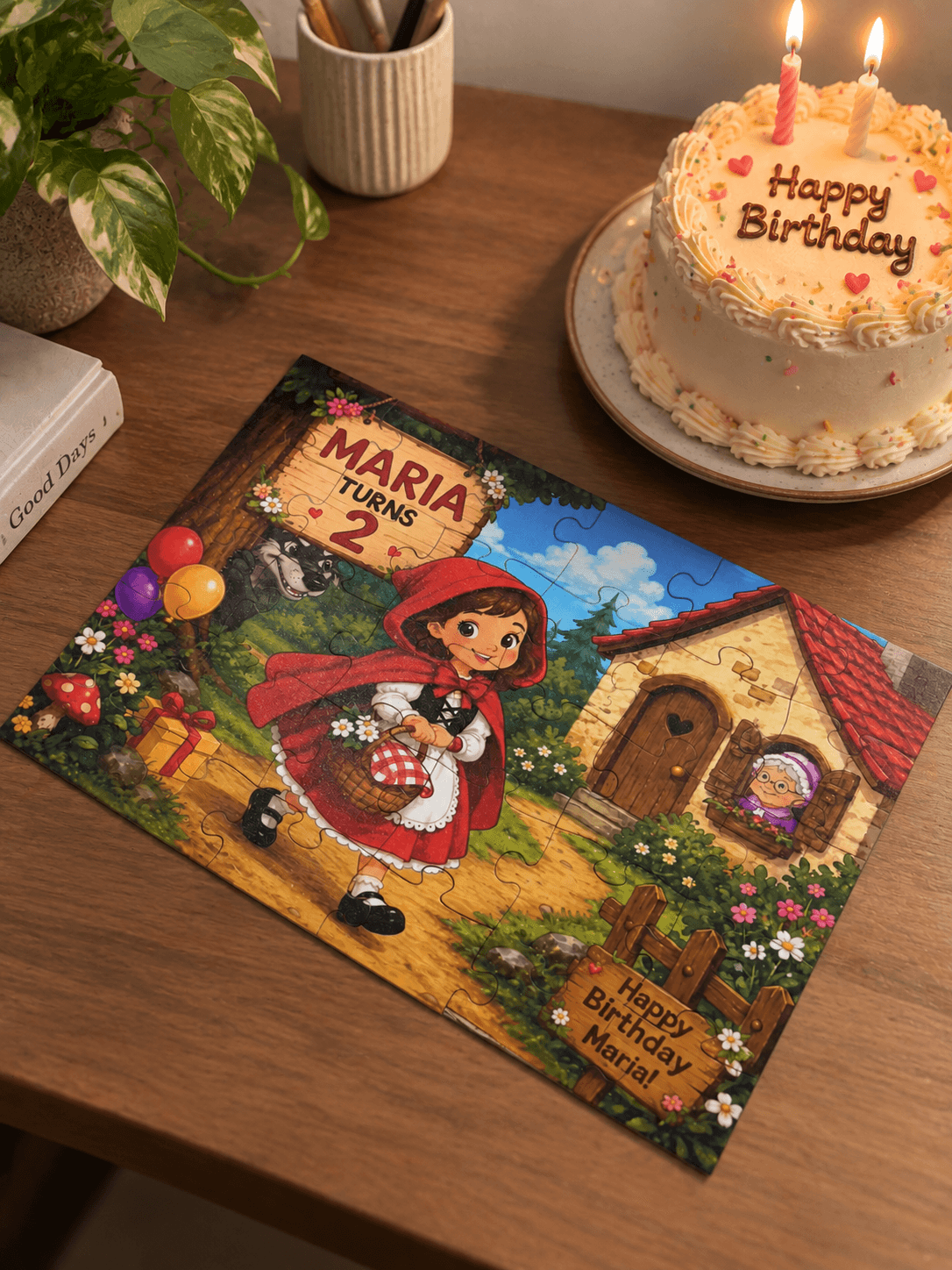 Birthday Jigsaw Gift with custom name and image