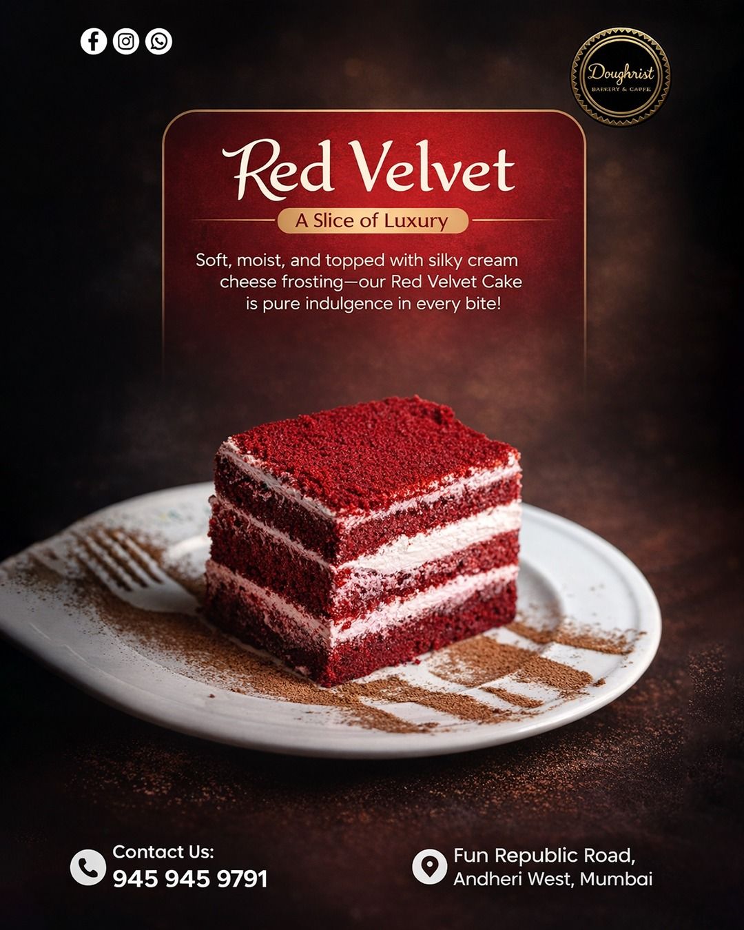 Red velvet pastry