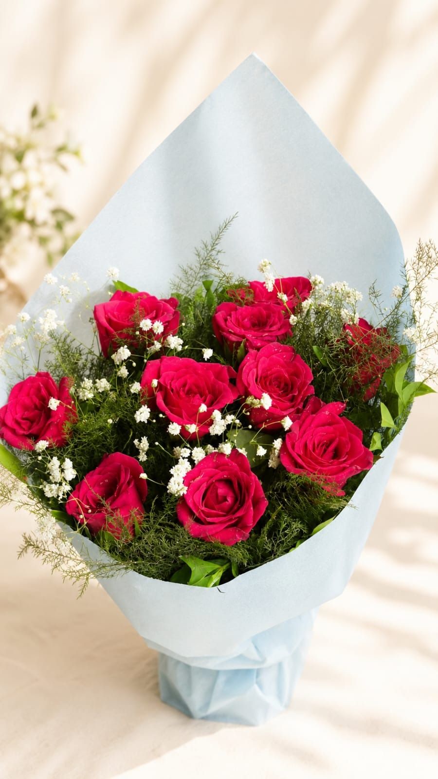 Ruby Romance – Red Roses Bouquet