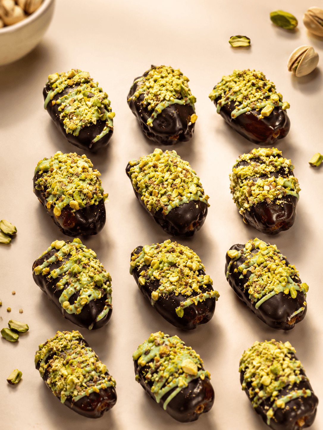 Kunafa Pistachio Chocolate Dates